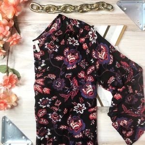 Joie Silk Floral Print Blouse Top
